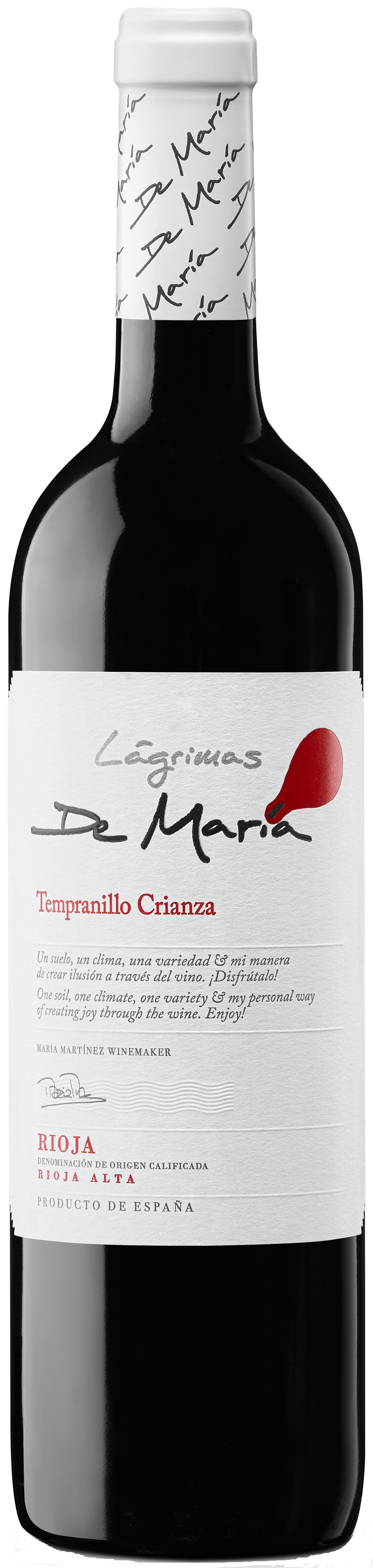 Lágrimas de María Tempranillo Crianza Rioja Alta DOCa