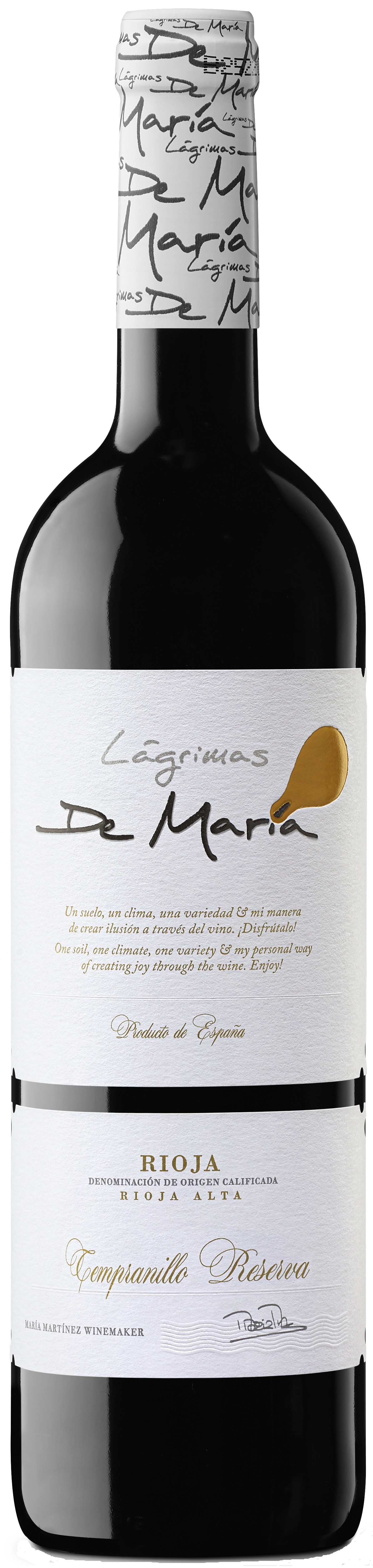 Lágrimas de María Tempranillo Reserva Rioja Alta DOCa